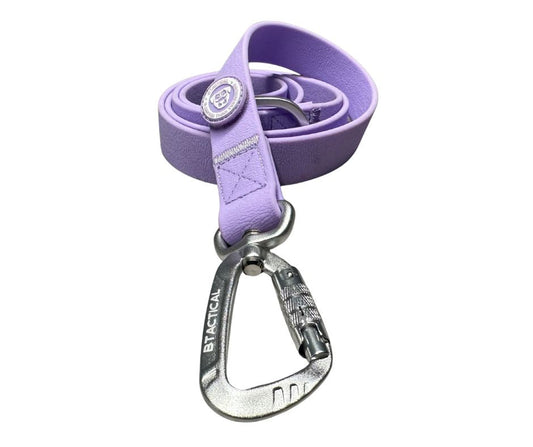 BTactical™ Extra-Strong PVC Carabiner Clip Dog Lead | Pastel Purple