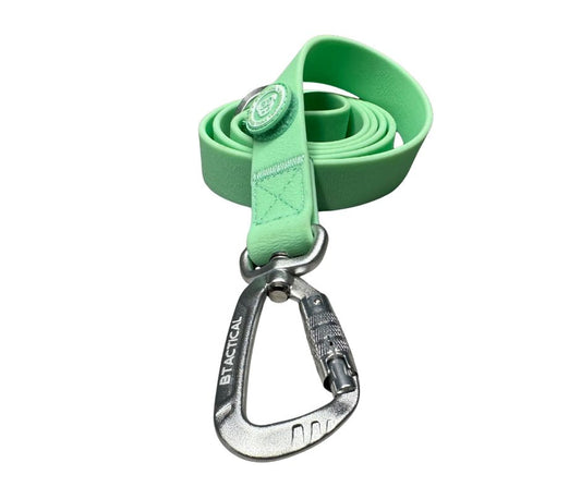 BTactical™ Extra-Strong PVC Carabiner Clip Dog Lead | Pastel Green
