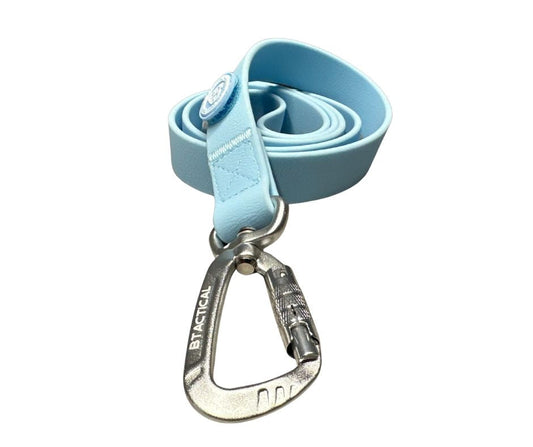 BTactical™ Extra-Strong PVC Carabiner Clip Dog Lead | Pastel Blue